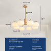 Rubber Wood Pumpkin Chandelier