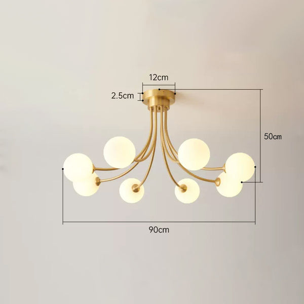 All-copper magic bean living room ceiling lamp