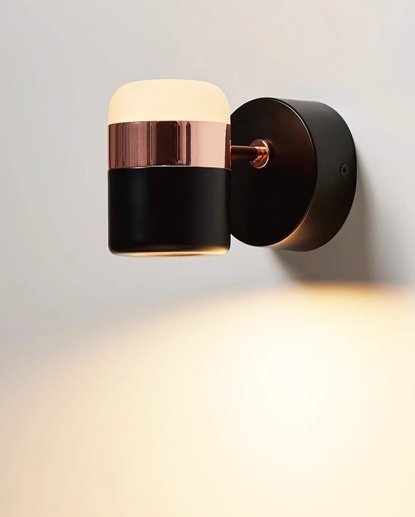 Lampe murale de chevet rotative à LED pour chambre à coucher