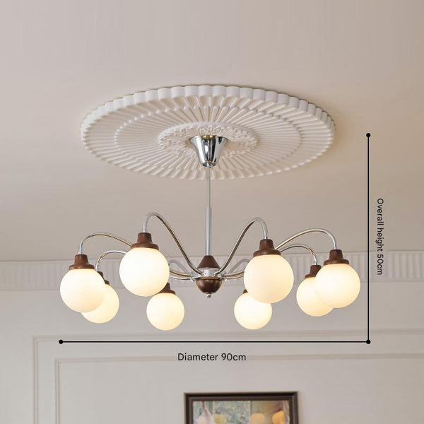 Retro cream style magic bean living room chandelier