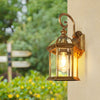 American retro outdoor waterproof courtyard corridor balcony wall lamp