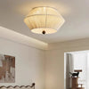 Japanese style wabi-sabi style hemp rope woven bedroom ceiling lamp