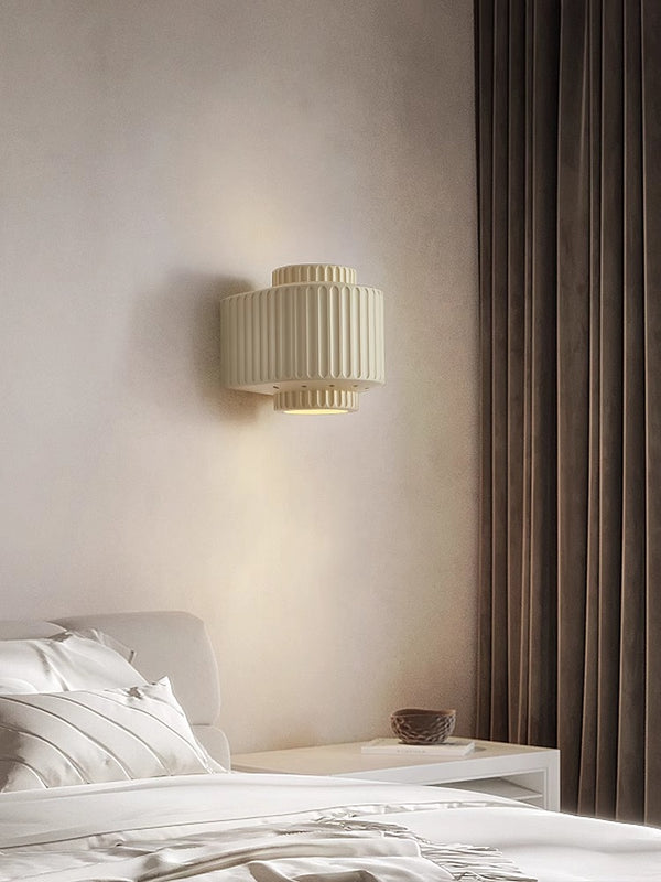 French cream style bedroom bedside corridor wall lamp