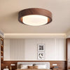Medieval style wood grain glass bedroom ceiling lamp