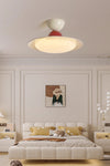 Plafonnier LED rond de style crème