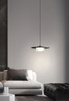 Nordic simple black bedroom bedside chandelier