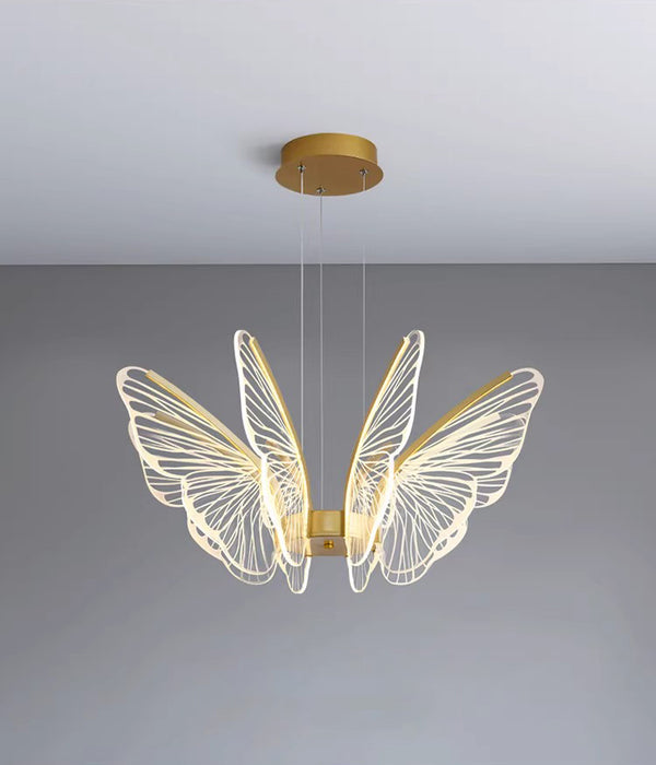 Creative personality butterfly led restaurant bar chandelier