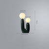 Nordic creative double head ball table lamp