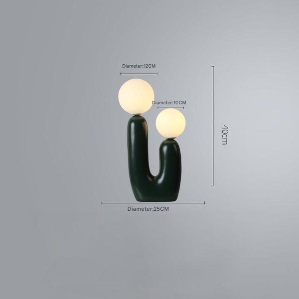 Nordic creative double head ball table lamp