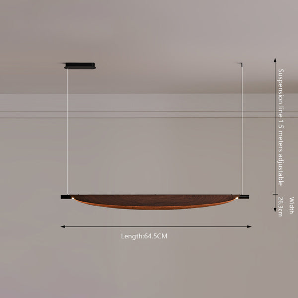 Lustre de salle à manger rétro créatif et personnalisé en forme de feuille
