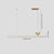 All-copper minimalist long strip restaurant chandelier