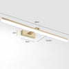 Einfache Spiegelwandlampe
