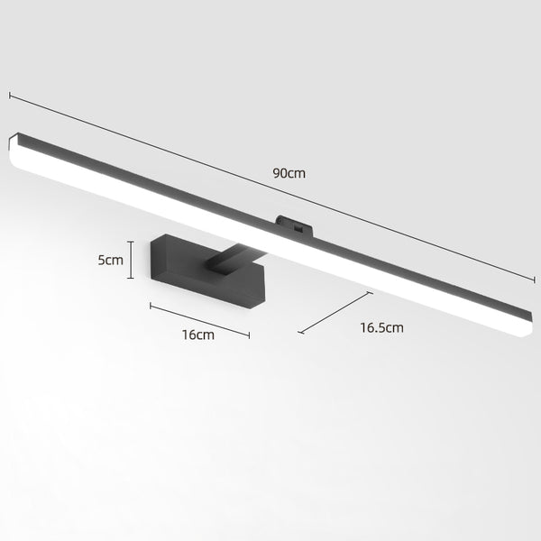 Einfache Spiegelwandlampe