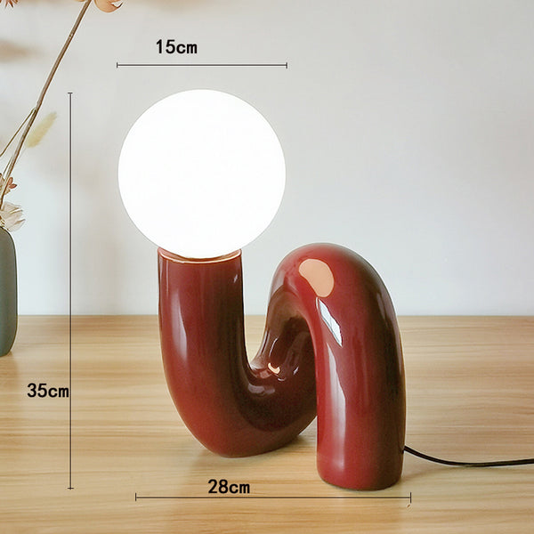 Creative personality glass table lamp