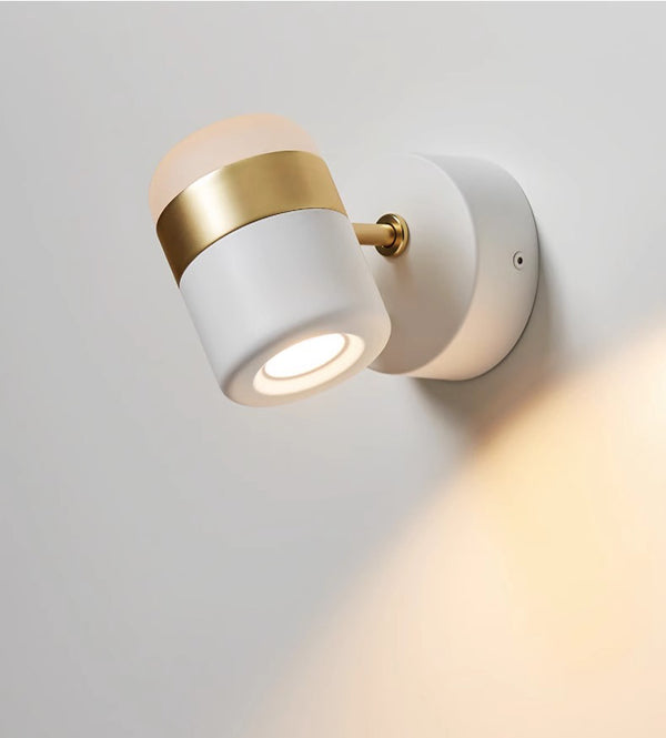 Lampe murale de chevet rotative à LED pour chambre à coucher