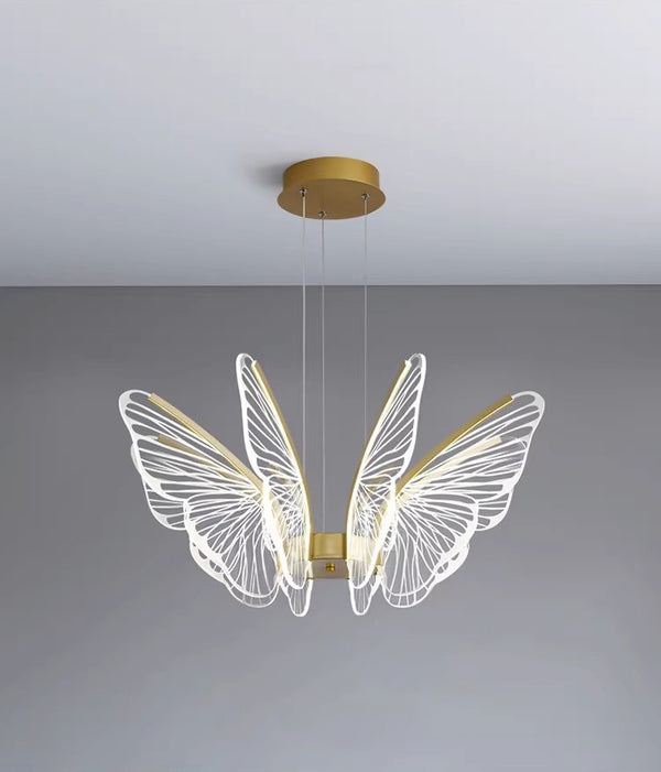 Creative personality butterfly led restaurant bar chandelier