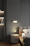 Nordic simple black bedroom bedside chandelier