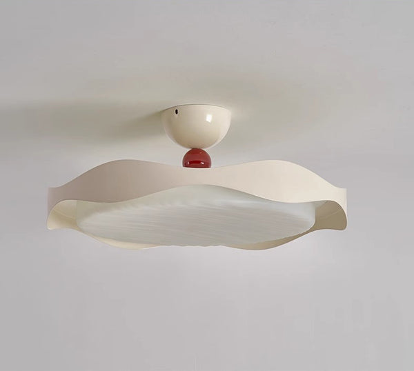 Plafonnier LED rond de style crème