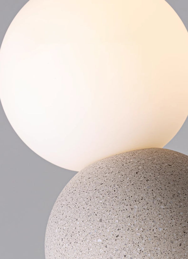 Wabi-sabi style terrazzo bedroom bedside small Pendant light