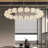 All copper LED living room bedroom chandelier