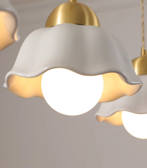 Cream Style Ceramic Bedroom Dining Room Pendant light