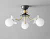 French cream style full copper living room and bedroom ceiling lamp