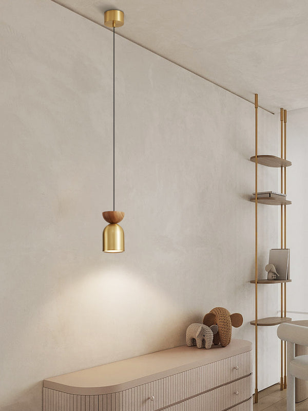 All copper bedroom bedside chandelier