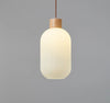 Japanese style solid wood glass restaurant bar Pendant light