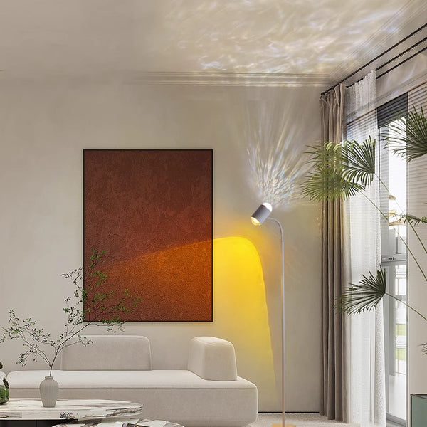 Creative double-headed water ripple atmosphere floor lamp