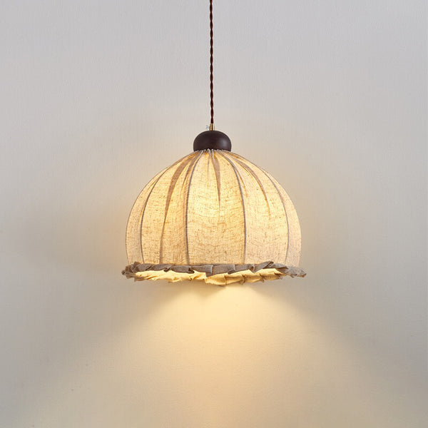 Lampe à suspension de salle à manger en tissu rétro japonais