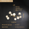 Lustre de luxe moderne entièrement en cuivre