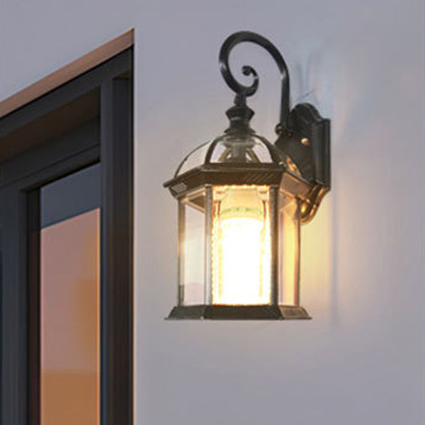American retro outdoor waterproof courtyard corridor balcony wall lamp