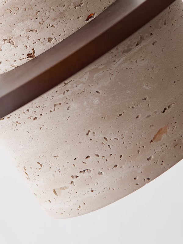 Vintage solid wood yellow travertine bedroom bedside chandelier