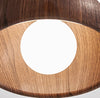 Round creative wood grain corridor ceiling lamp
