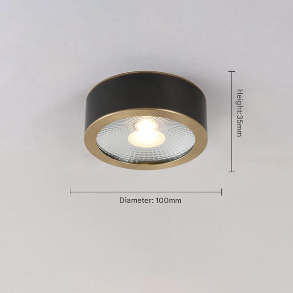 Plafonnier LED pour balcon, allée, tout en cuivre