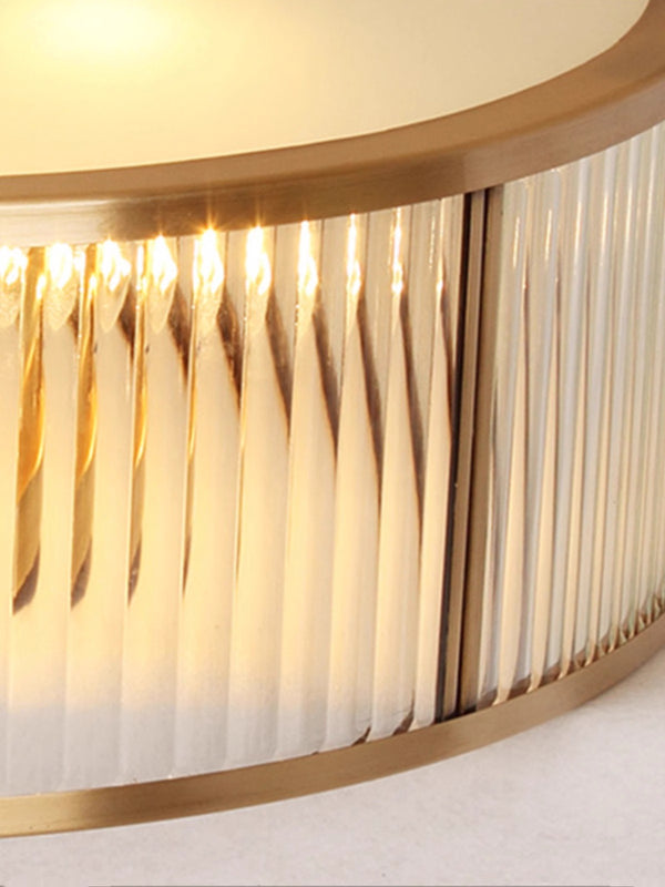 Copper bedroom ceiling lamp