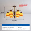 Lustre aux fruits dorés de style crème