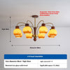 Lustre aux fruits dorés de style crème