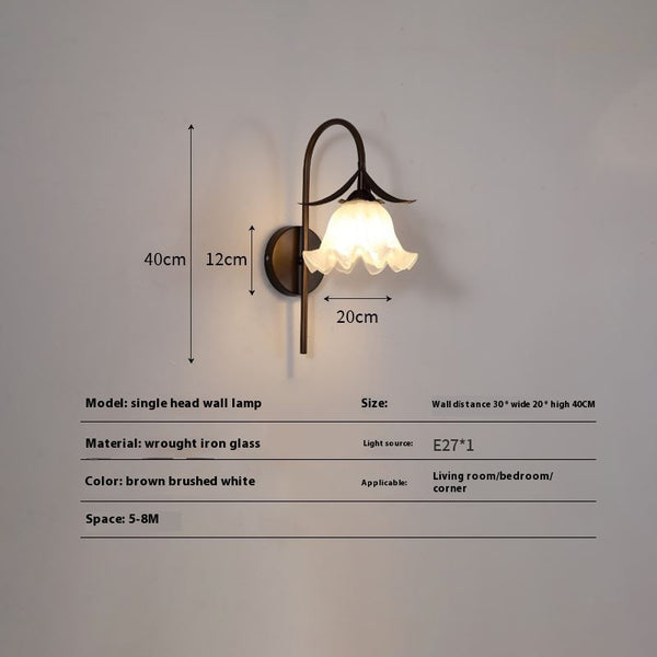 Amerikanische Retro-Schlafzimmer-Wandlampe