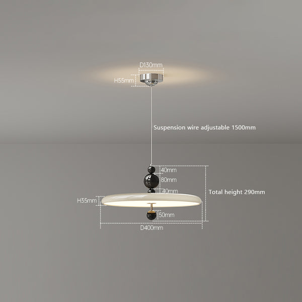Cream style walnut grain dining room pendant light
