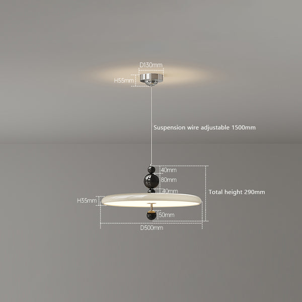 Cream style walnut grain dining room pendant light