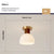 Deckenlampe aus Massivholz im cremefarbenen Stil