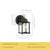 Black outdoor waterproof courtyard garden exterior villa wall lamp