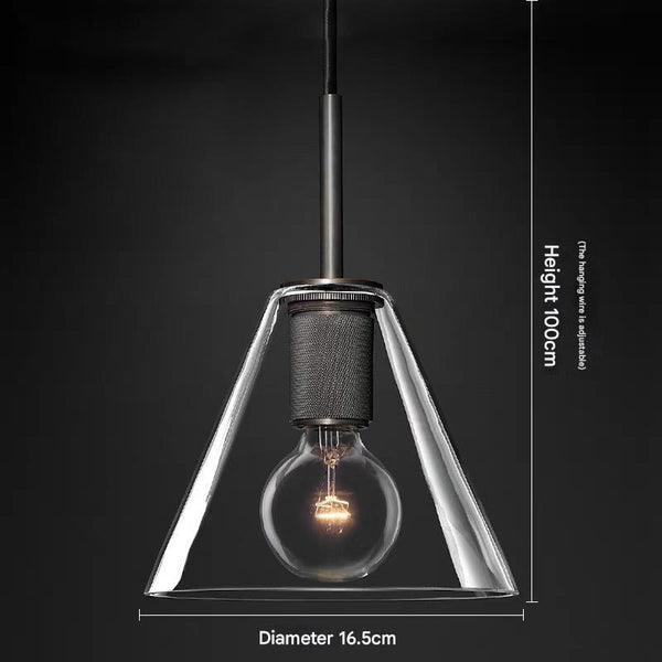 Vintage Glass Dining Chandelier