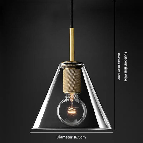 Vintage Glass Dining Chandelier