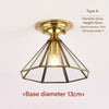 European style copper home decoration corridor entrance balcony small ceiling lamp