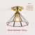 European style copper home decoration corridor entrance balcony small ceiling lamp