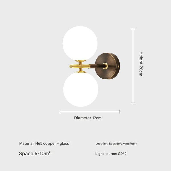 Applique d'allée tout en cuivre