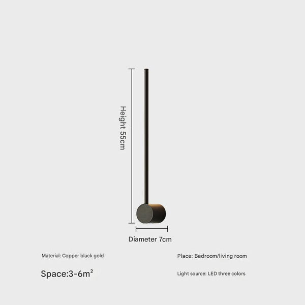 Minimalist LED line wall lamp