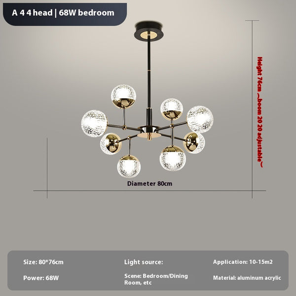 Light luxury spherical magic bean chandelier